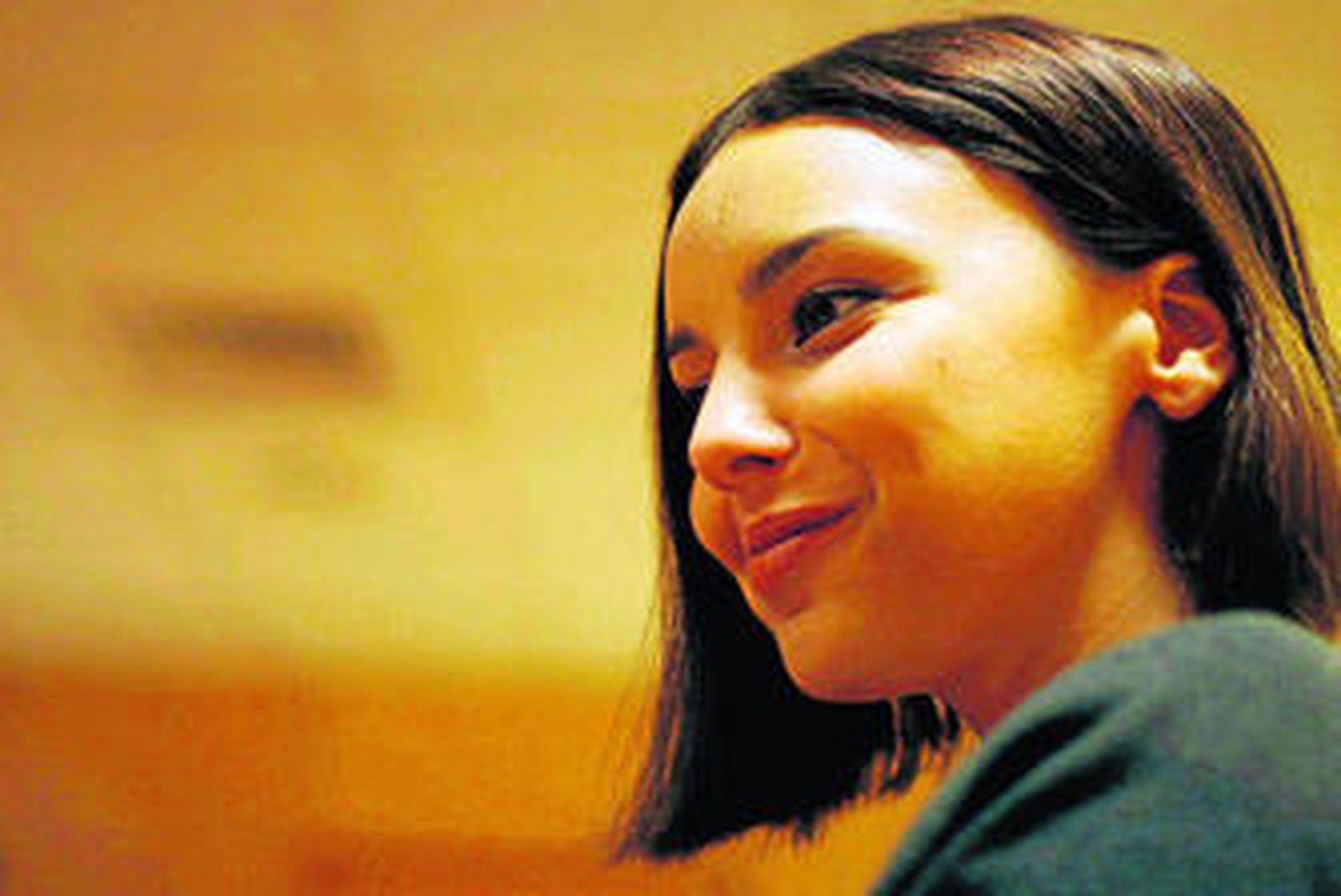 Chenoa, ayer, durante la entrevista.