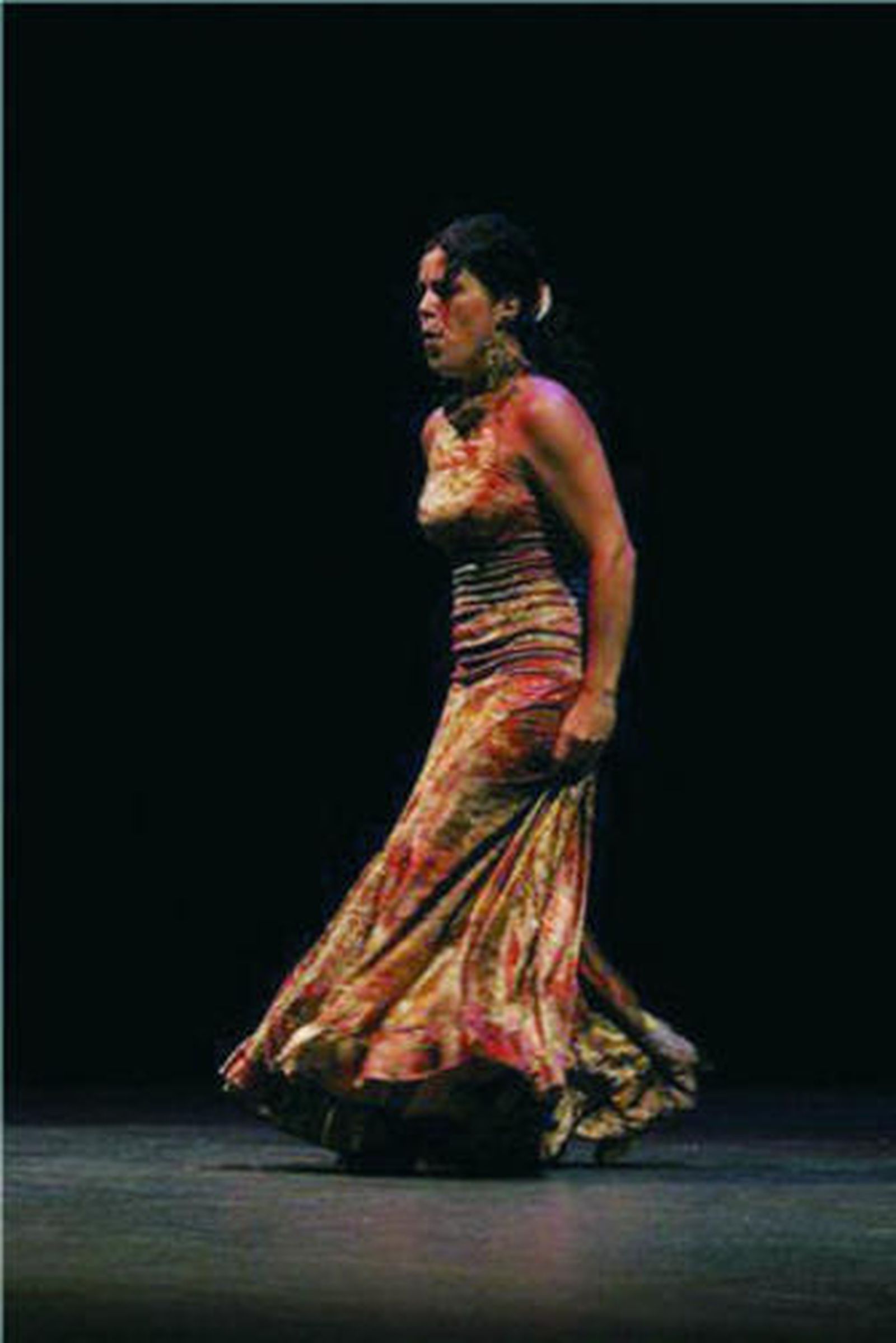 Rocío Fernández durante una actuación.