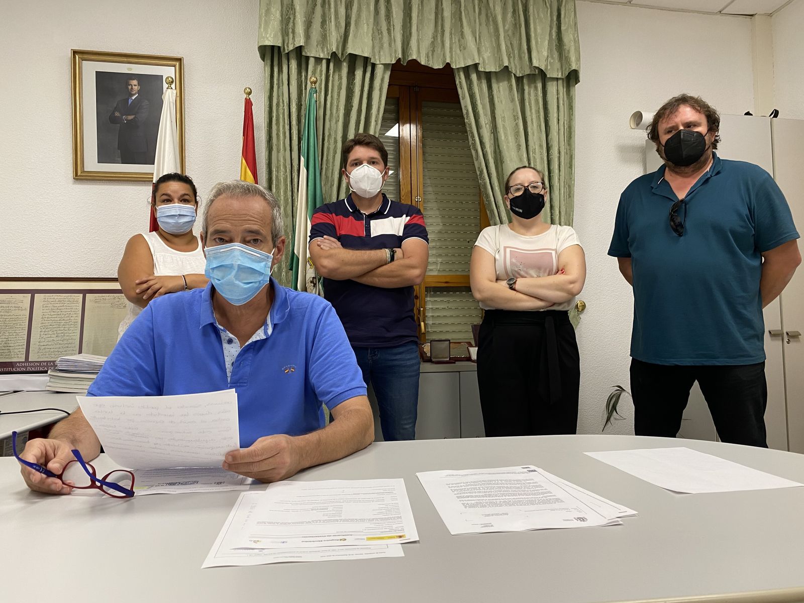 El alcalde y el equipo de Gobierno del Ayuntamiento de Dalías.