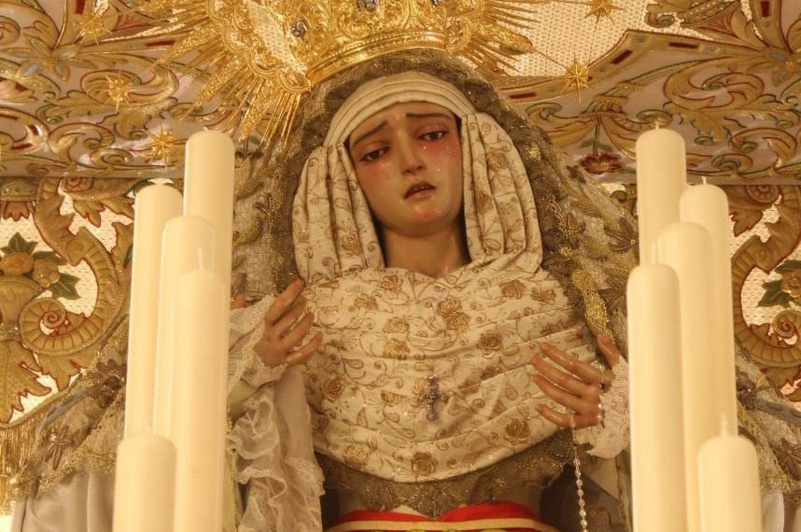 Nuestra Señora de las Lágrimas, titular de la Hermandad de la Cañita.