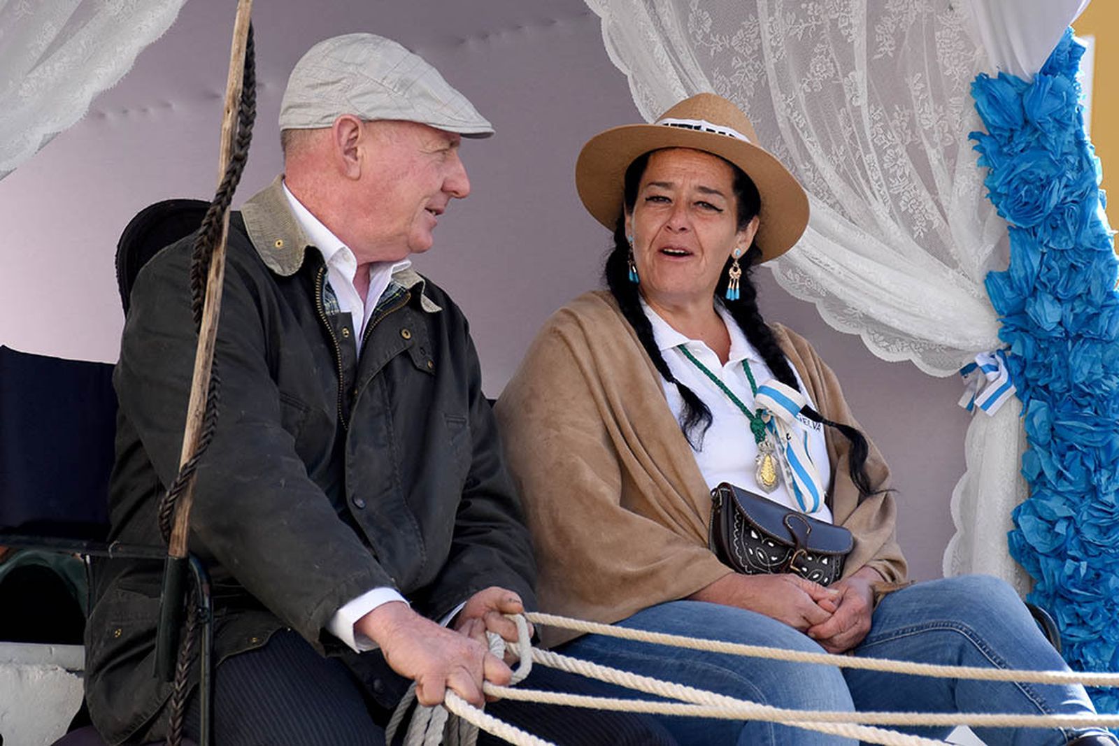 Imágenes de los carros de la Hermandad del Rocío de Huelva