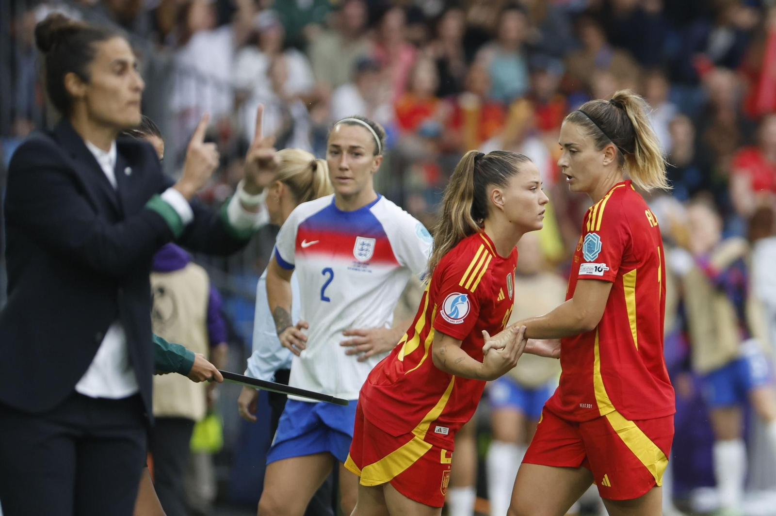 Las mejores imágenes de la final España - Inglaterra de la Eurocopa femenina