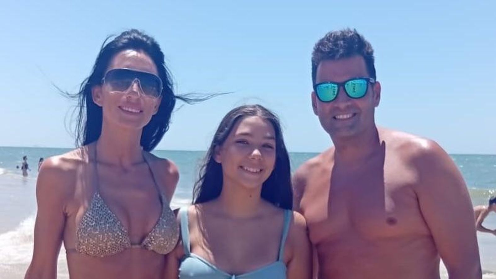 Felipe Conde y su familia