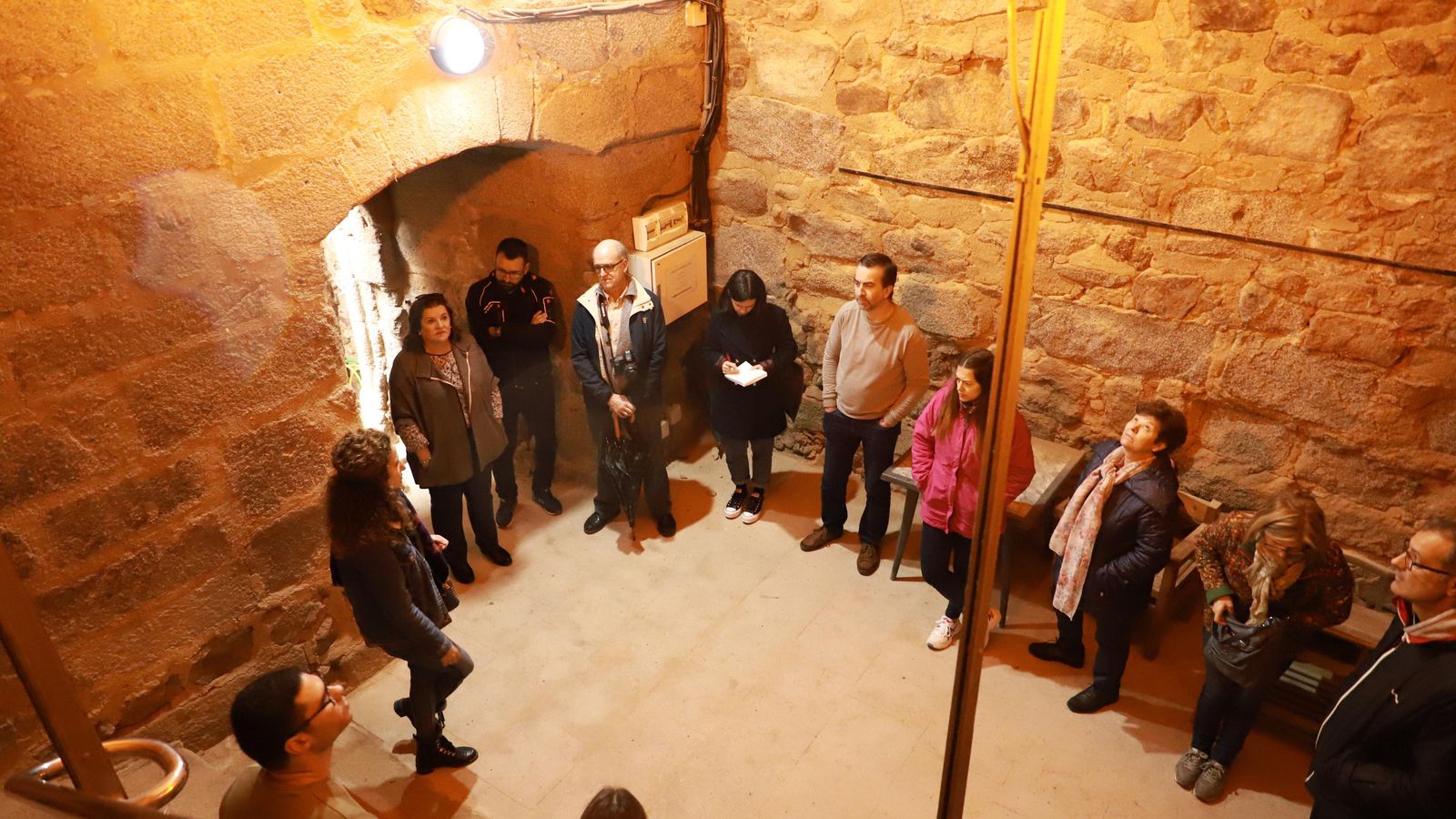 En el interior de la torre de Pedroche. En el interior de la torre de Pedroche.