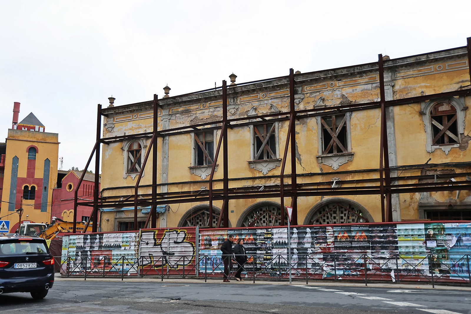 Así se encuentran las obras del entorno del antiguo mercado de La Merced
