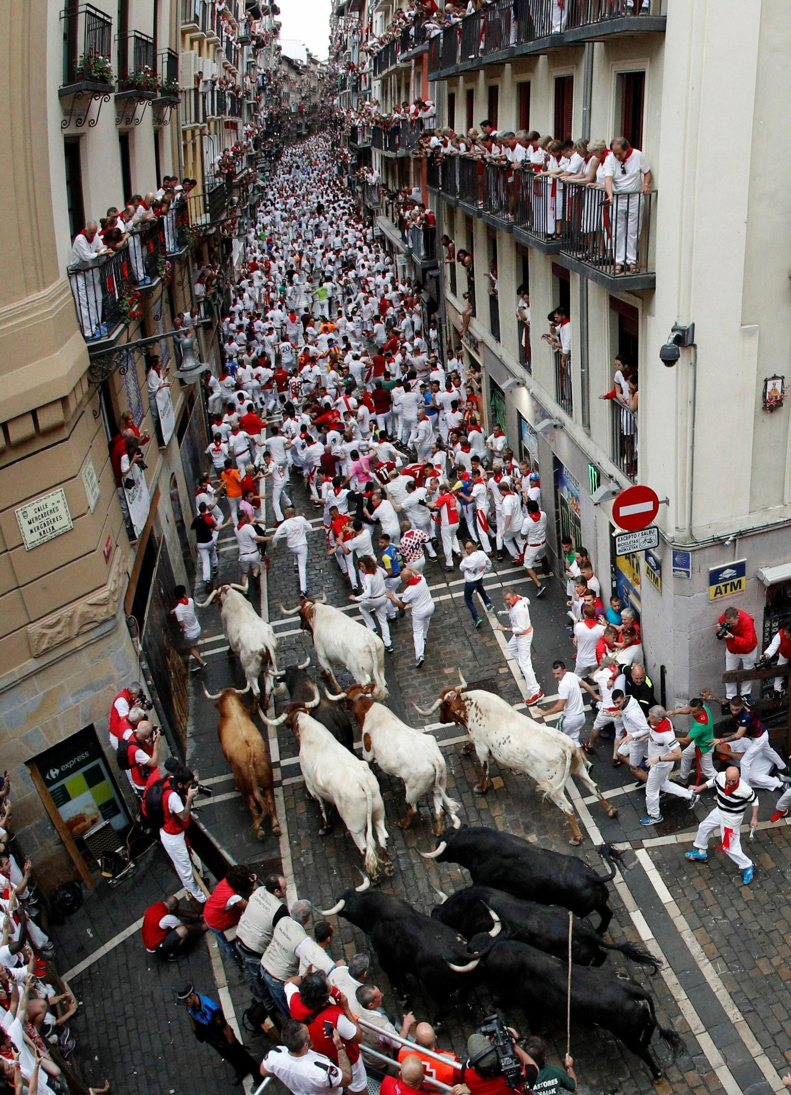 Primer encierro de los sanfermines 2019