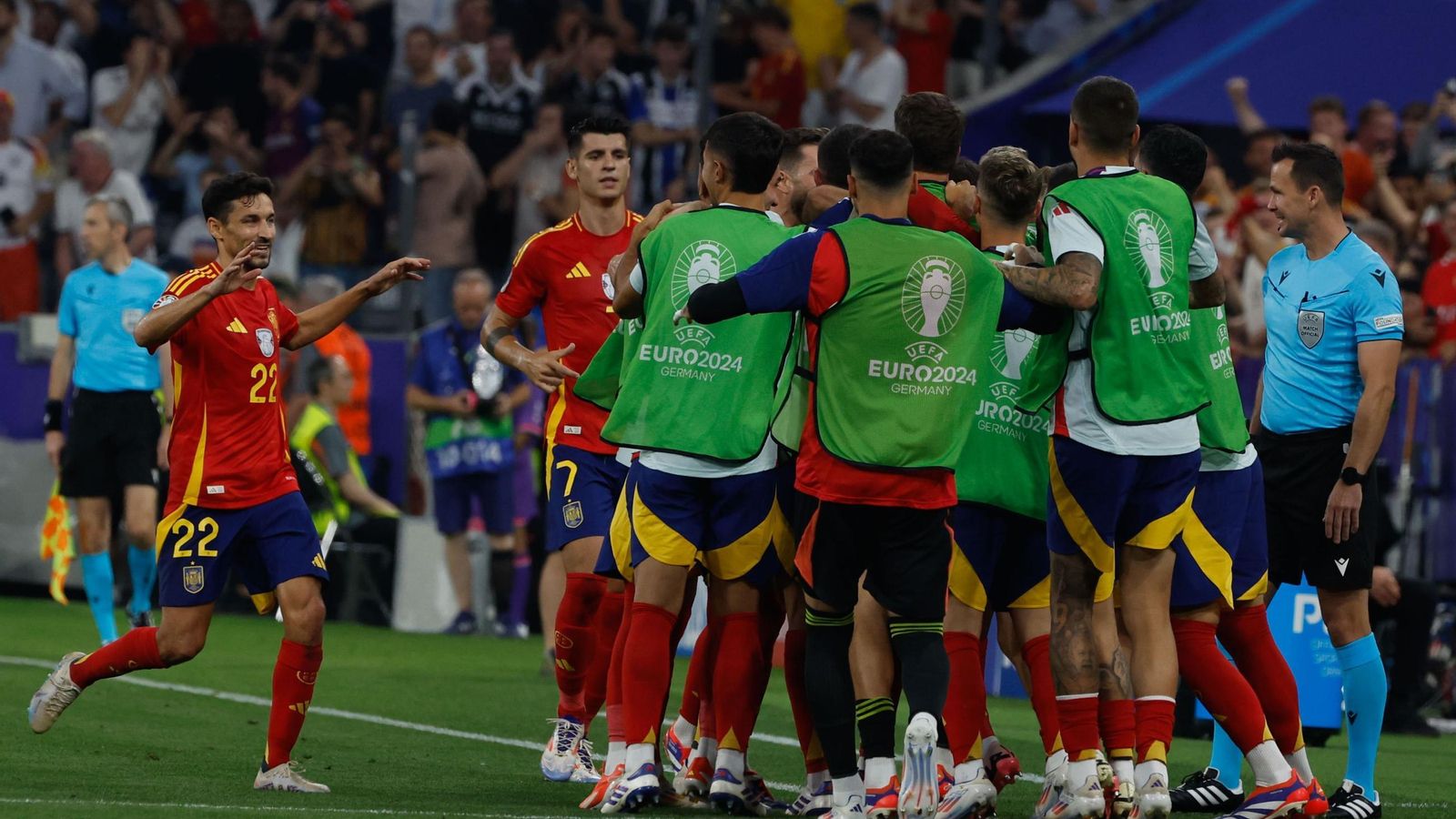 Las mejores imágenes del España - Francia