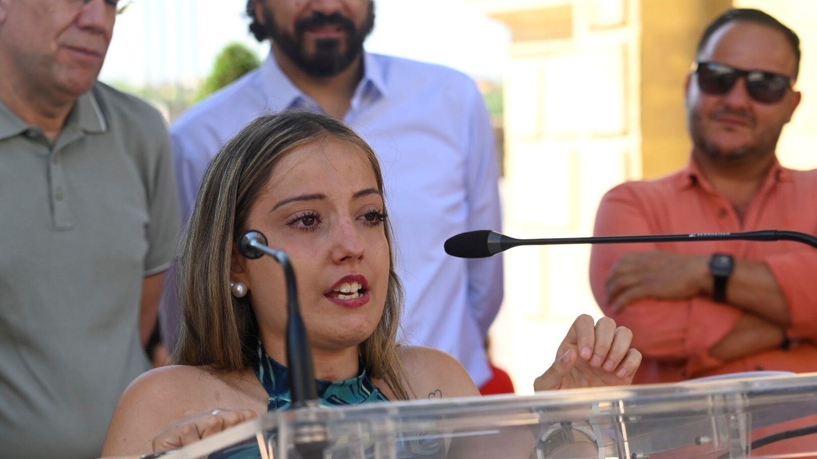 Manuela durante su intervención en los actos de la Semana de la Donación en Córdoba.