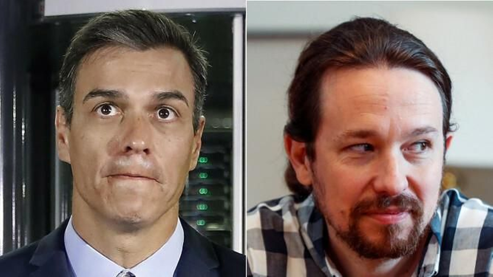 Pedro Sánchez y Pablo Iglesias.