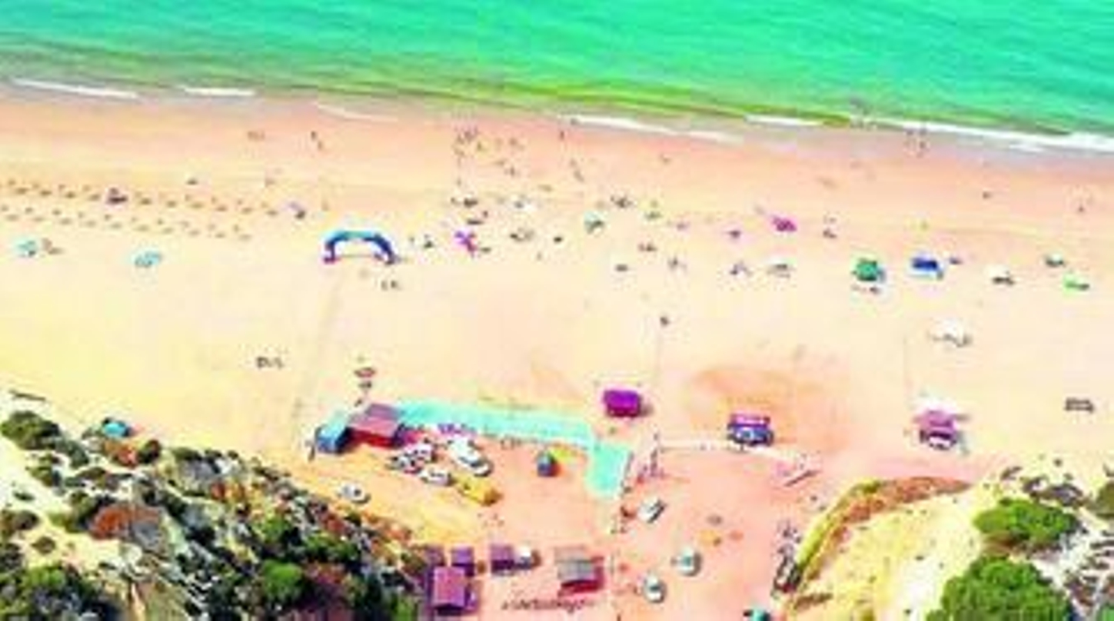 Una vista de la playa del Parador de Mazagón, en el término de Moguer.