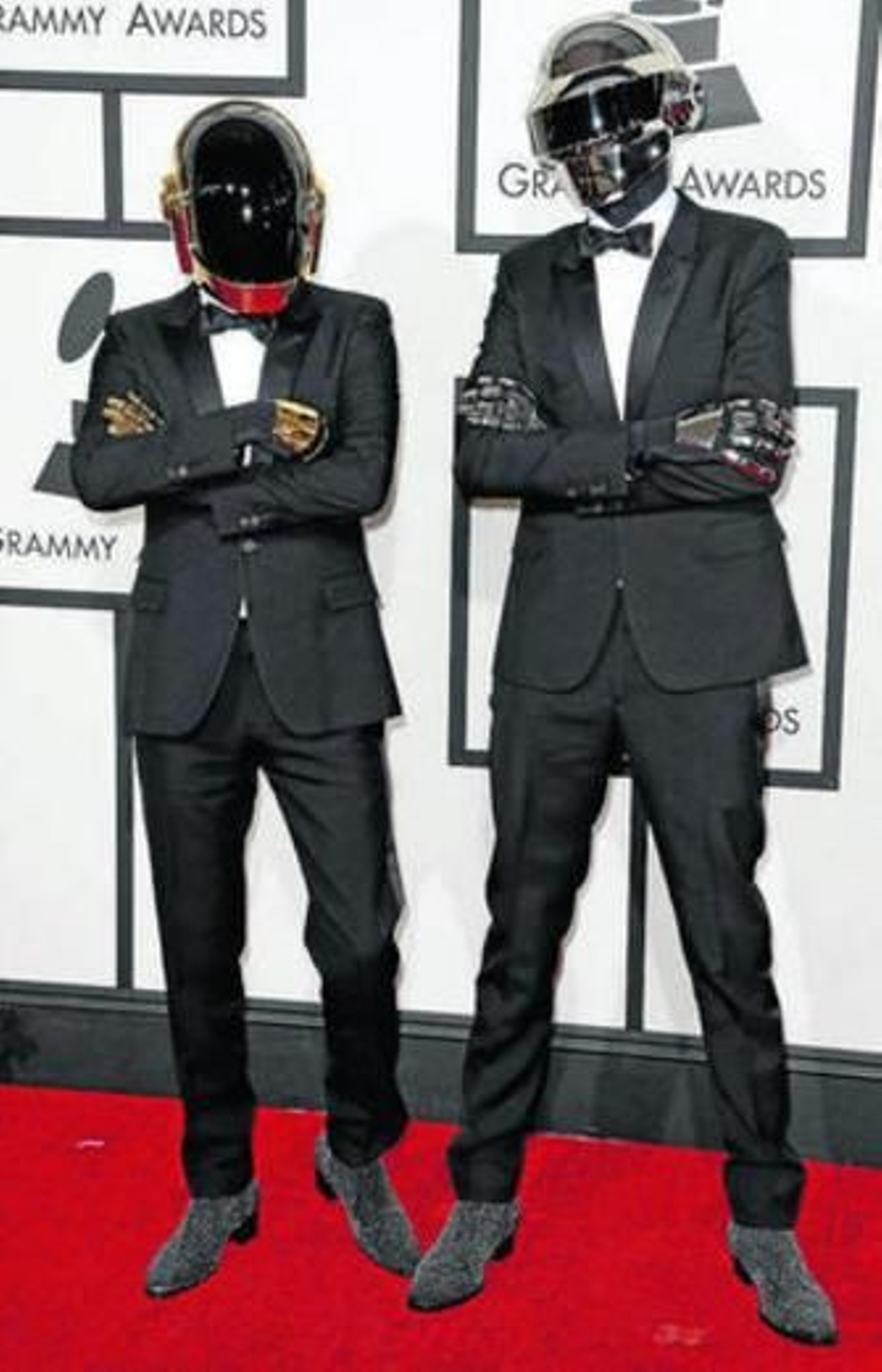 El dúo francés Daft Punk, con su indumentaria robótica