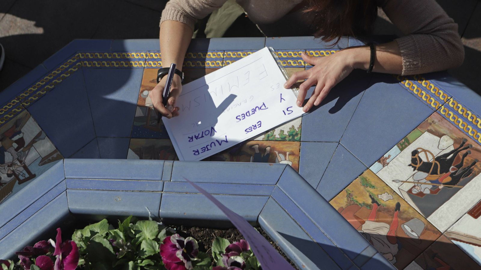 Imágenes de la manifestación  por el Día de la Mujer en Algeciras