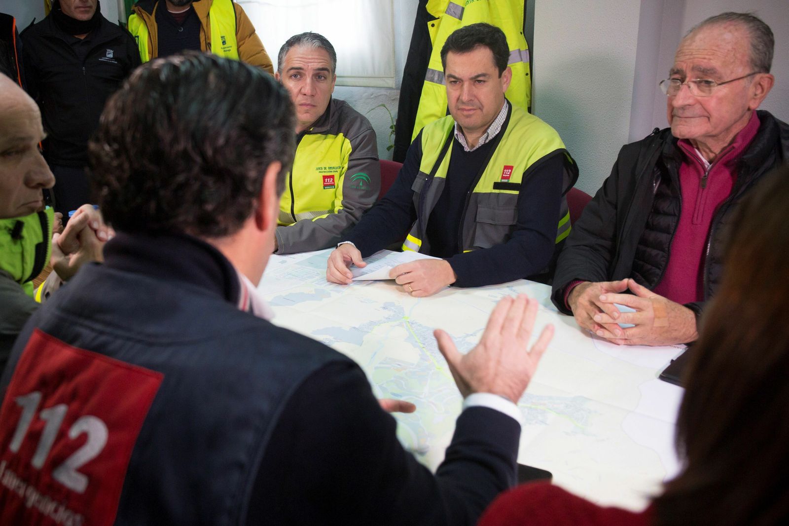 Bendodo, Moreno y De la Torre en Campanillas.