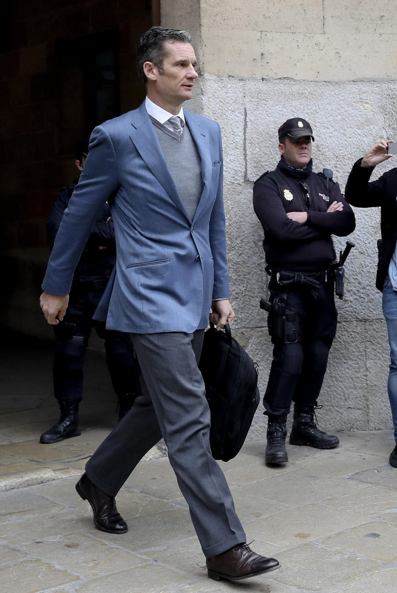 Inaki Urdangarín, a su salida de la Audiencia de Palma.