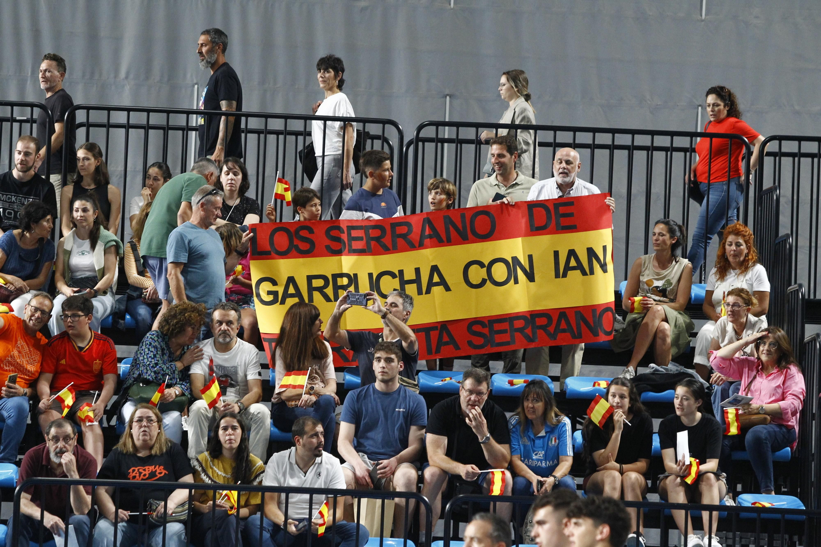 Imágenes del España-Dinamarca de la EHF Euro Cup de balonmano, en Almería