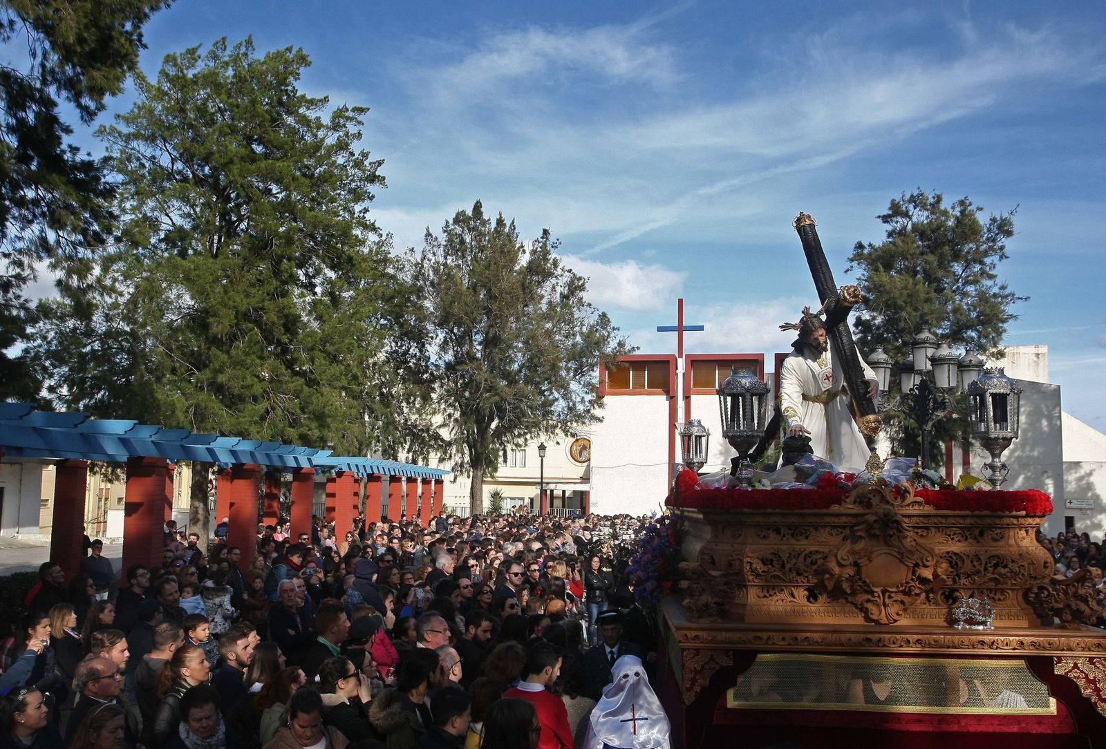 Las imágenes de las Tres Caídas en Algeciras