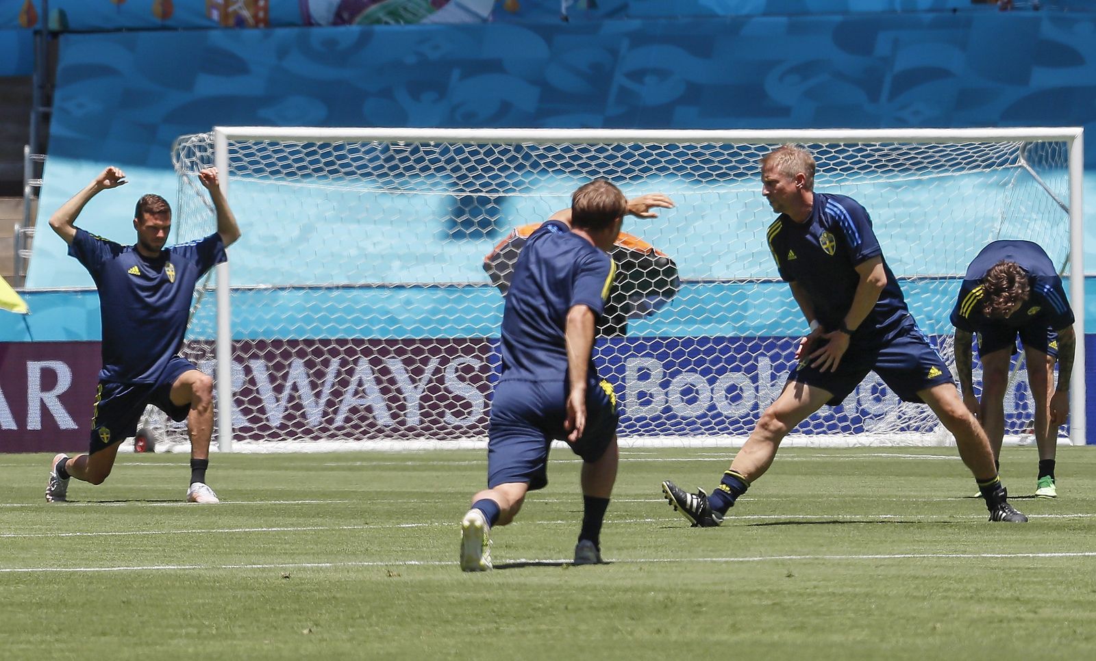 ¡Suecia entrena a las 14:30 en La Cartuja con 33 grados!