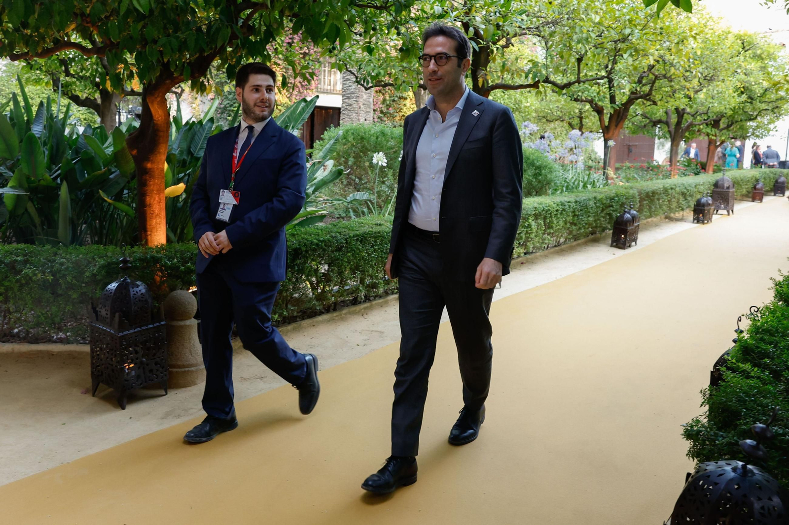 Las fotos de la cena de la cumbre de la ONU en el Palacio de las Dueñas de Sevilla