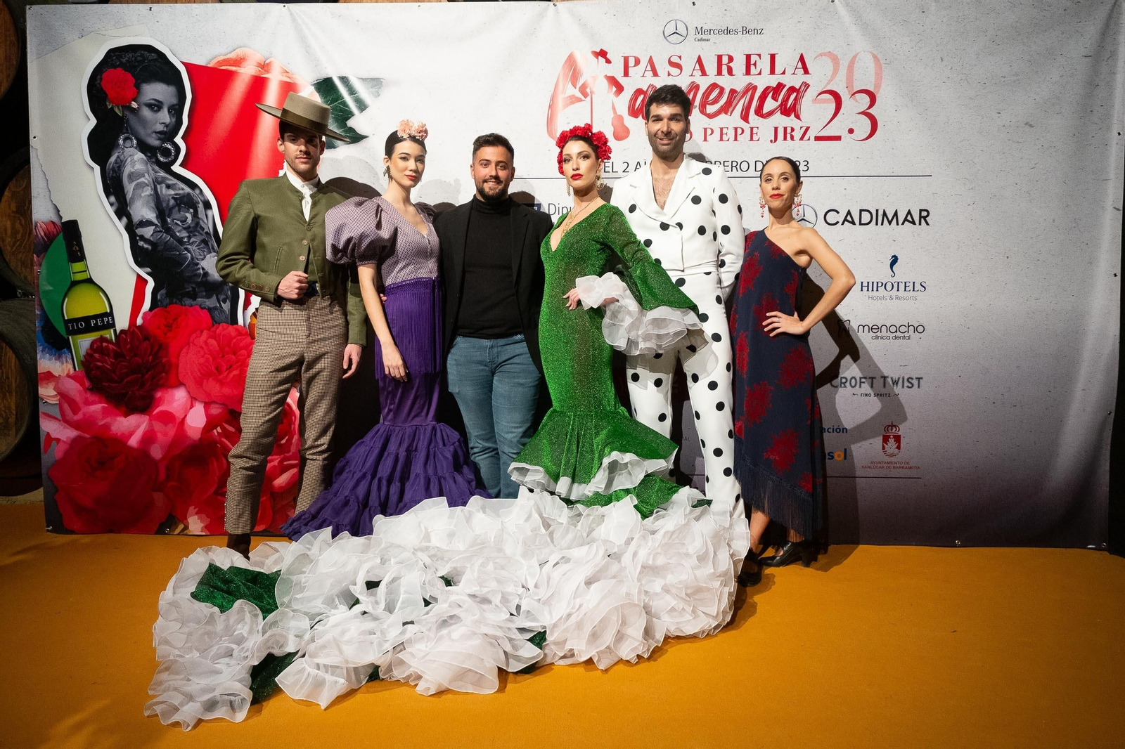 Desfile de Guillermo Peralta en la Pasarela Flamenca Jerez Tío Pepe 2023