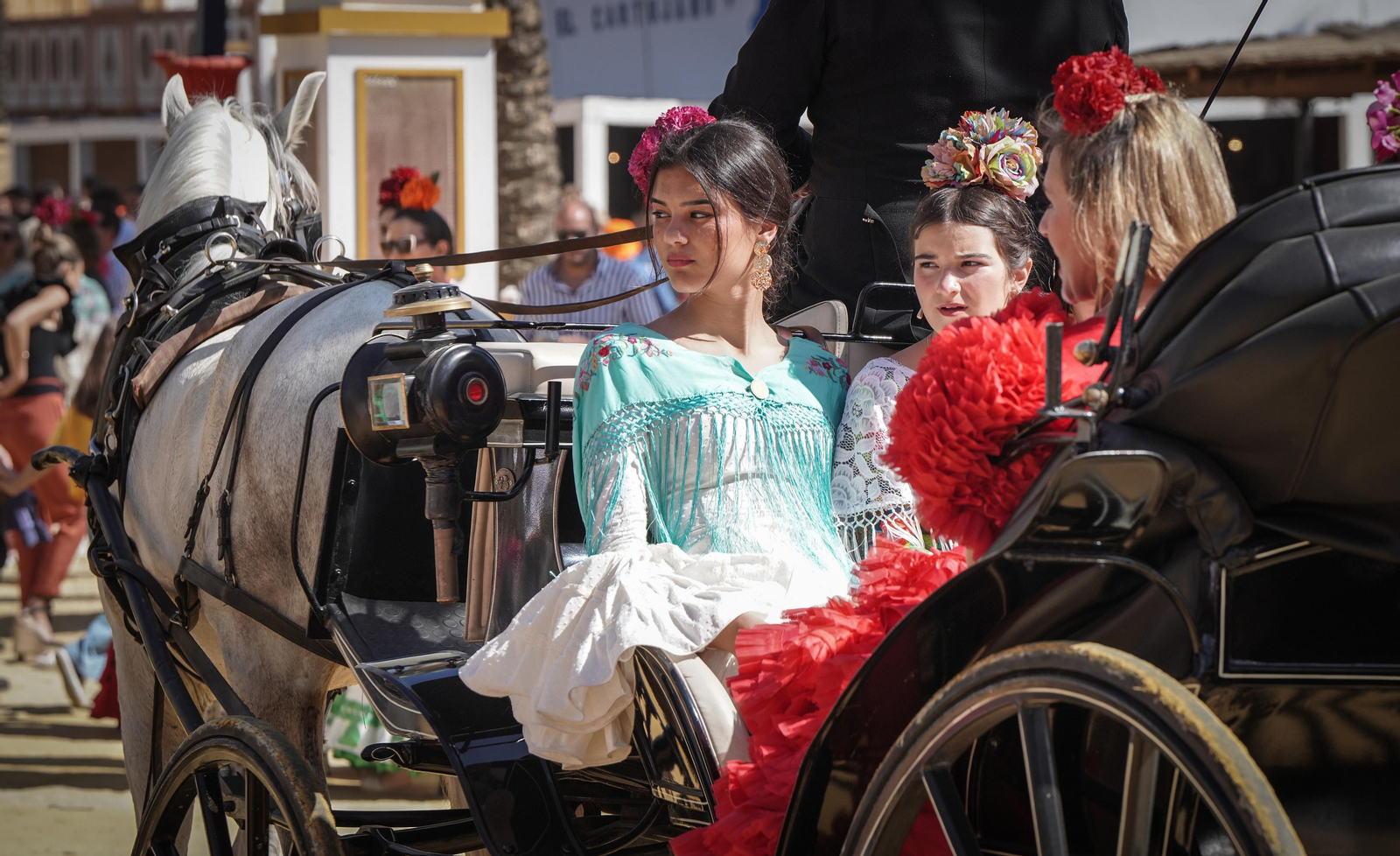 Imágenes del ambiente el domingo en la Feria de Jerez 2024