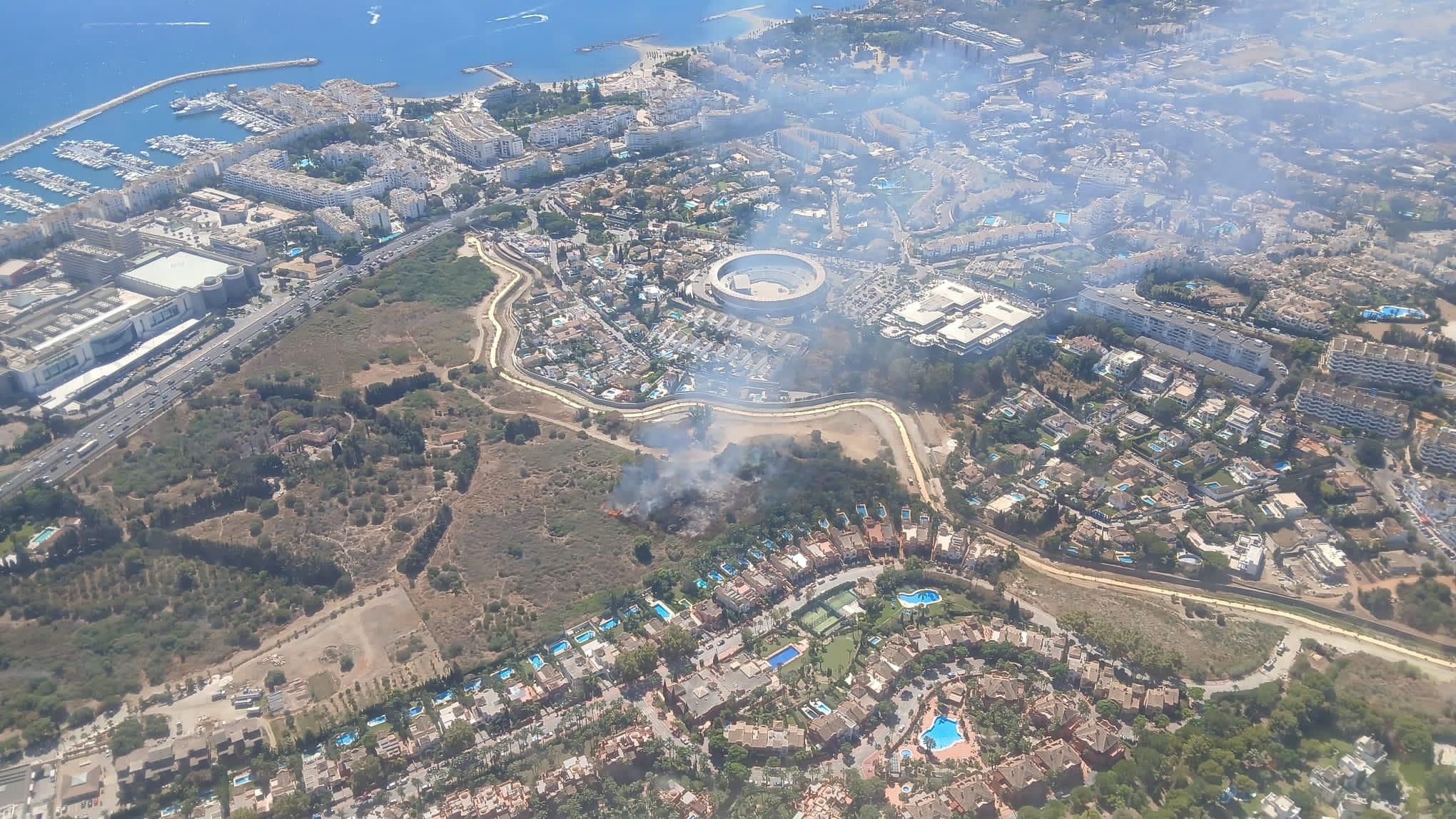 Declarado un incendio forestal en Marbella: el Infoca despliega medios terrestres y aéreos