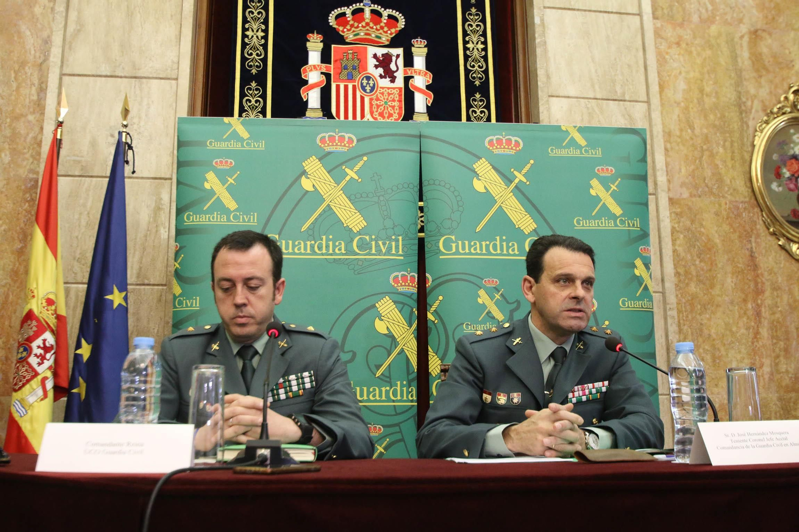 La rueda de prensa con datos de la Operación Nemo, en imágenes