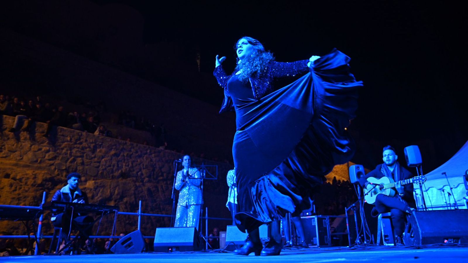 El baile flamenco fue protagonista de una noche mágica.
