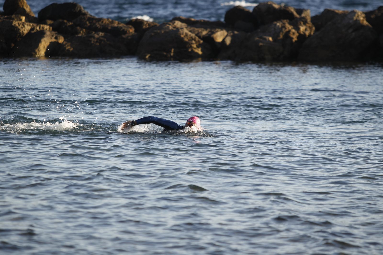 Galería gráfica entrenamiento paratriatleta Jairo Ruiz. Almería