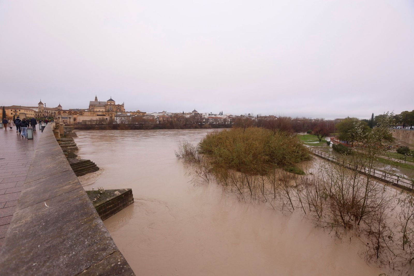 Así pasa el río Guadalquivir este lunes por Córdoba