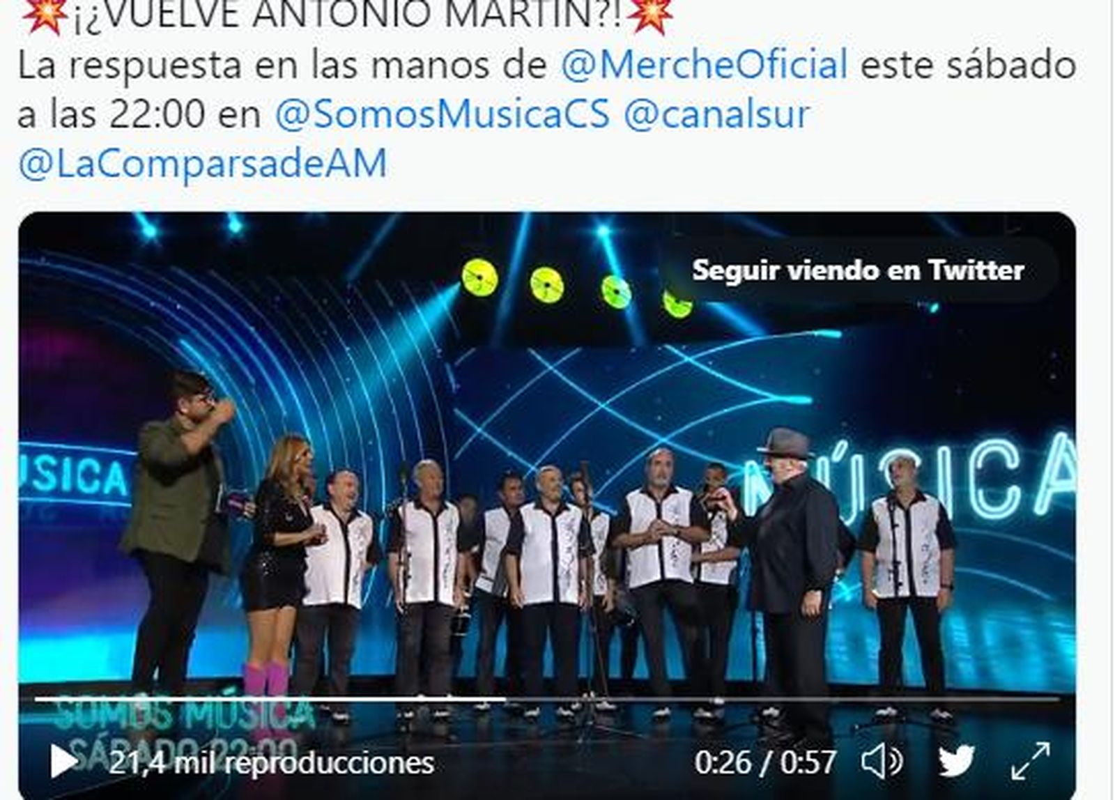 El momento en que Martín anuncia que podría sacar otra comparsa