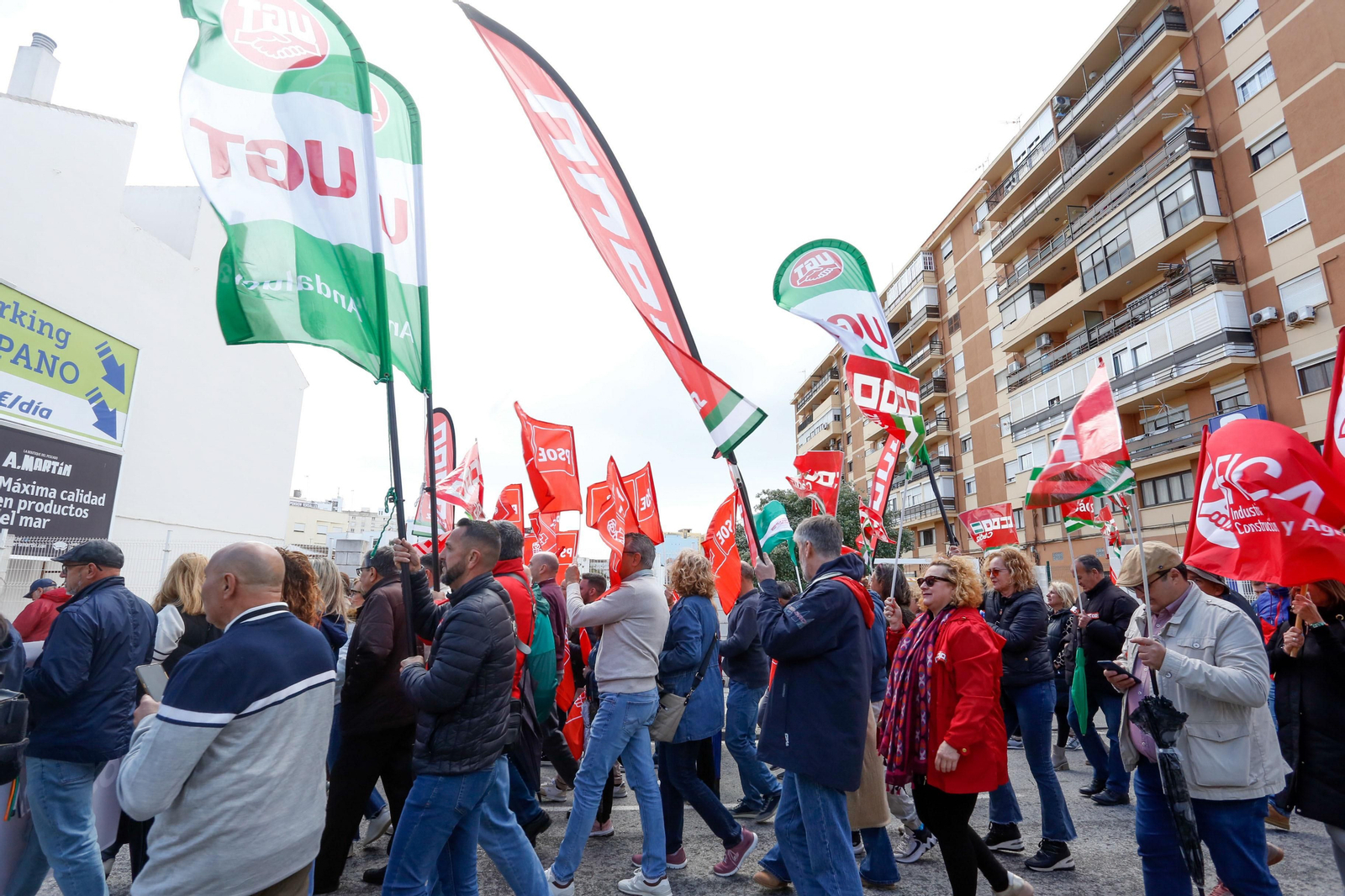 Fotos de la manifestación del Primero de Mayo en Algeciras