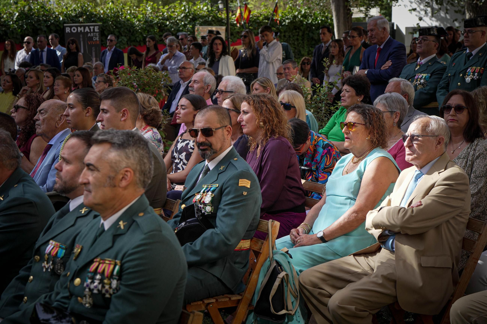 Celebración del Día del Pilar en el cuartel de la Guardia Civil de Jerez
