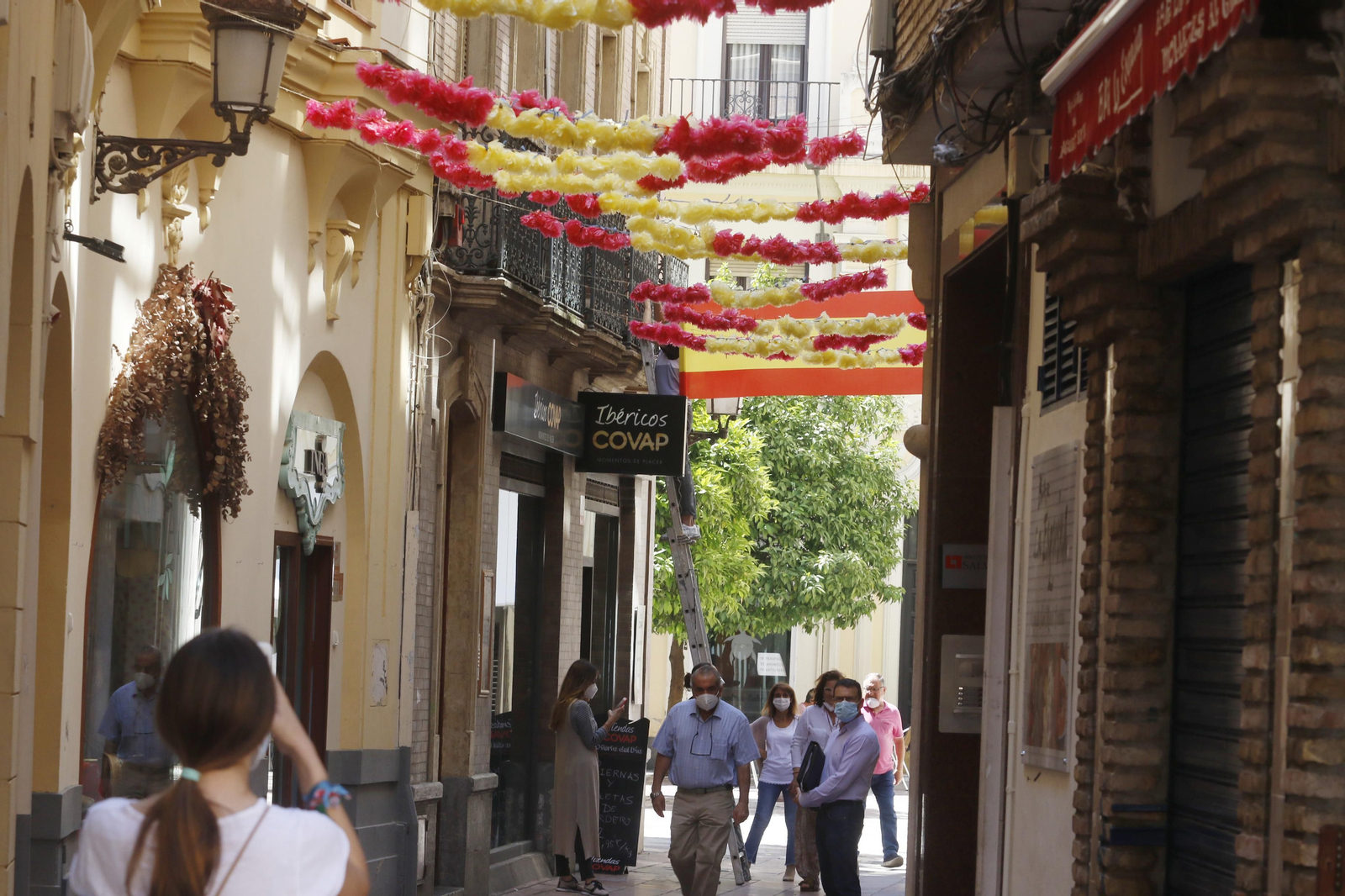 Una calle del centro de Córdoba este viernes de Feria
