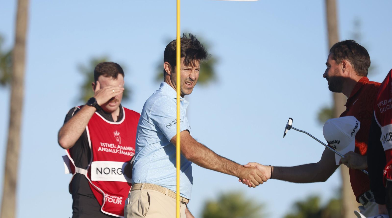 Las fotos de la primera jornada del Estrella Damm N.A. Andalucía Masters de golf, en el RCG Sotogrande de San Roque