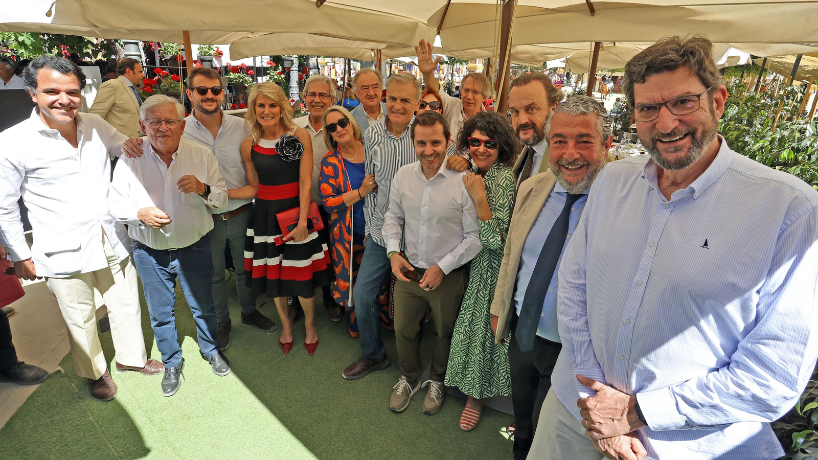 Gran ambiente en la caseta de González Byass