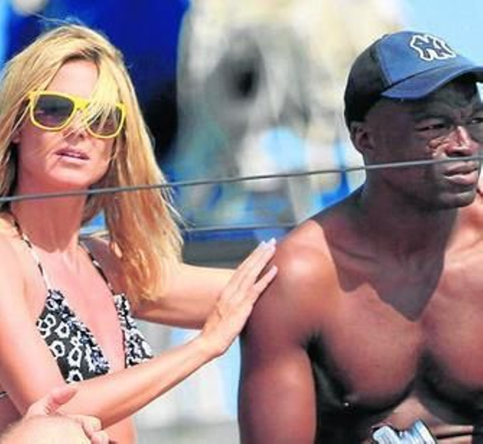Seal se recupera de una caída junto a Heidi Klum