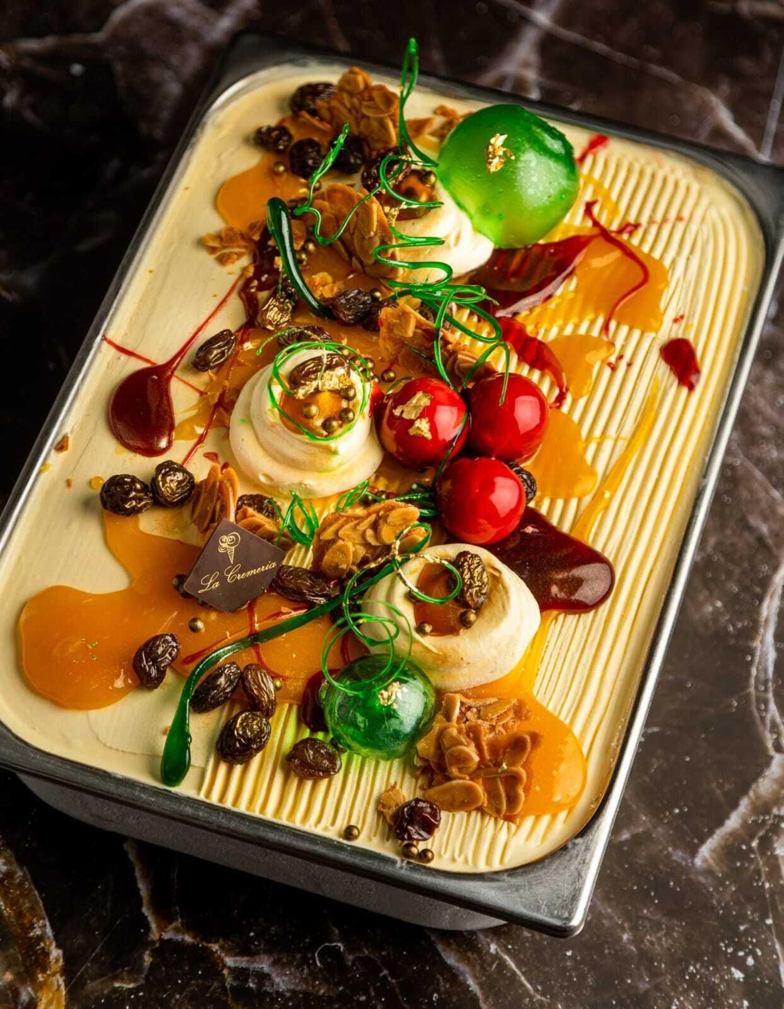 Presentación del helado vencedor.