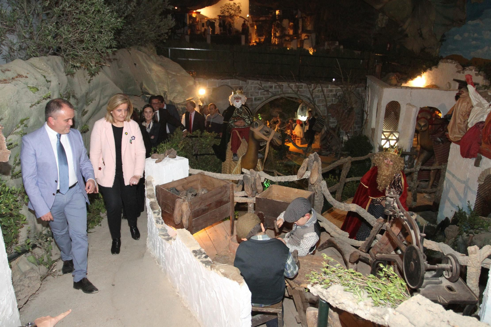 Imágenes de la inauguración del Belén viviente de Beas