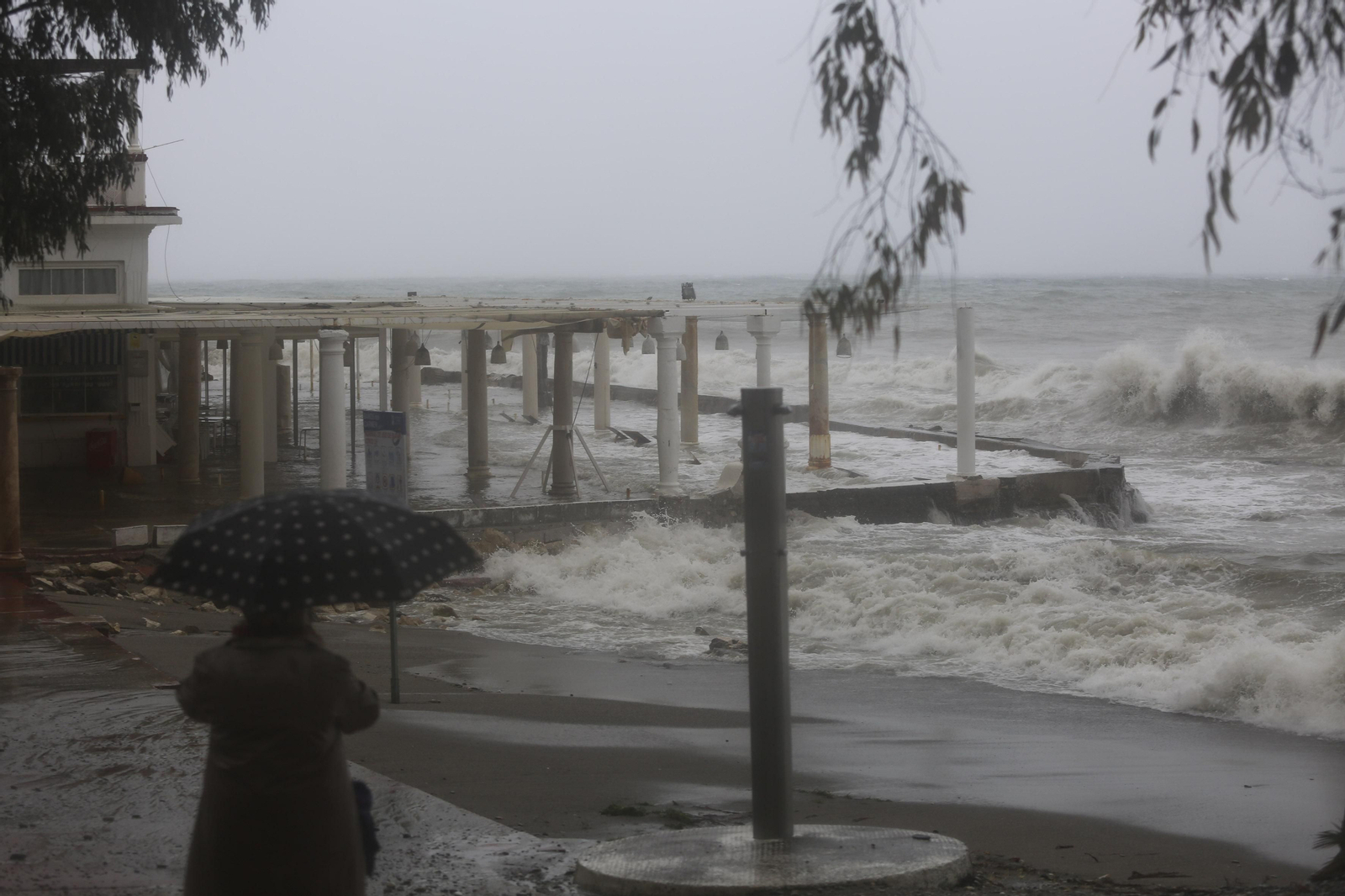 Fotos de las incidencias de la lluvia en Málaga