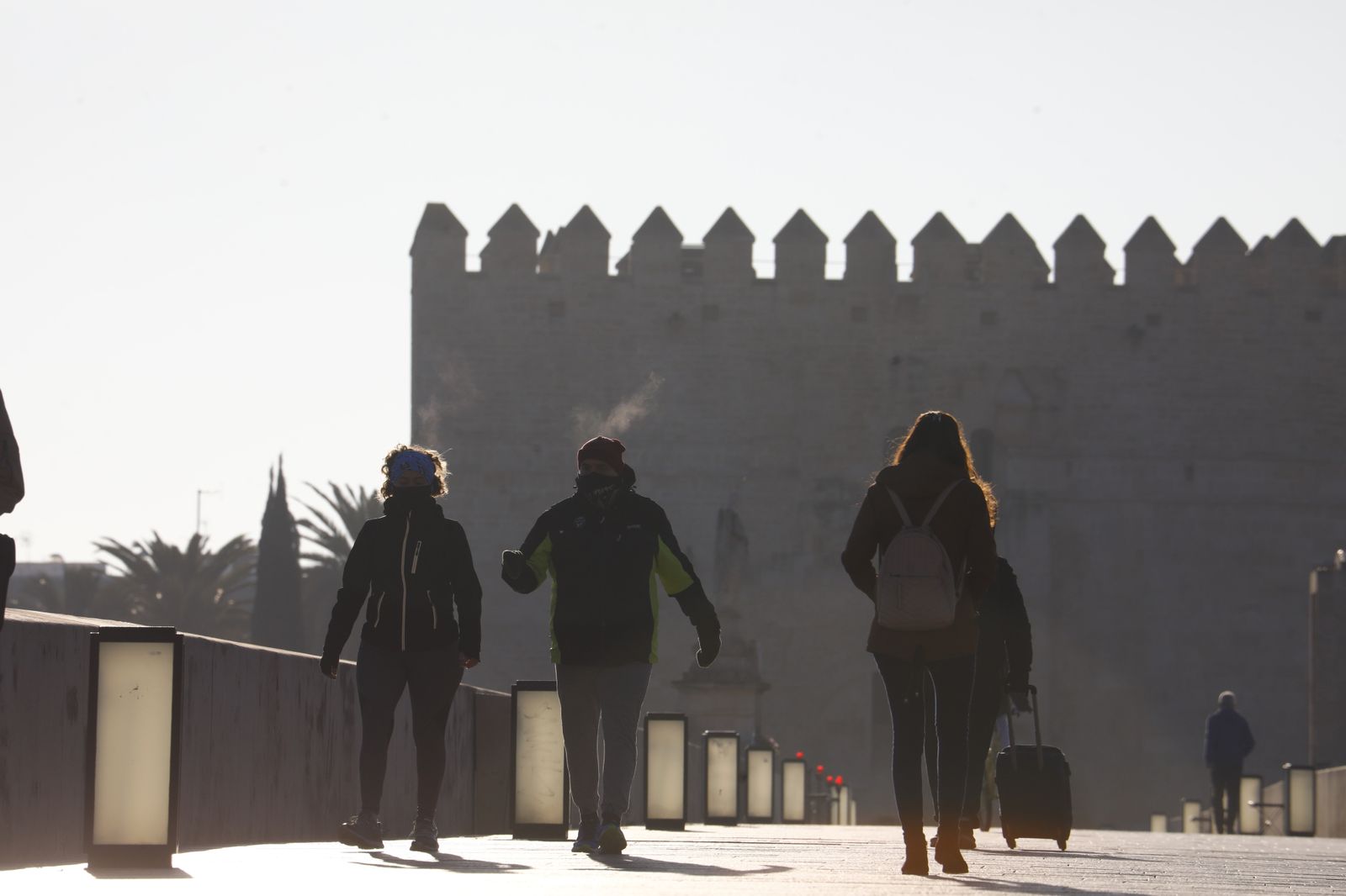 Las fotos de una gélida mañana en Córdoba con aviso amarillo por frío