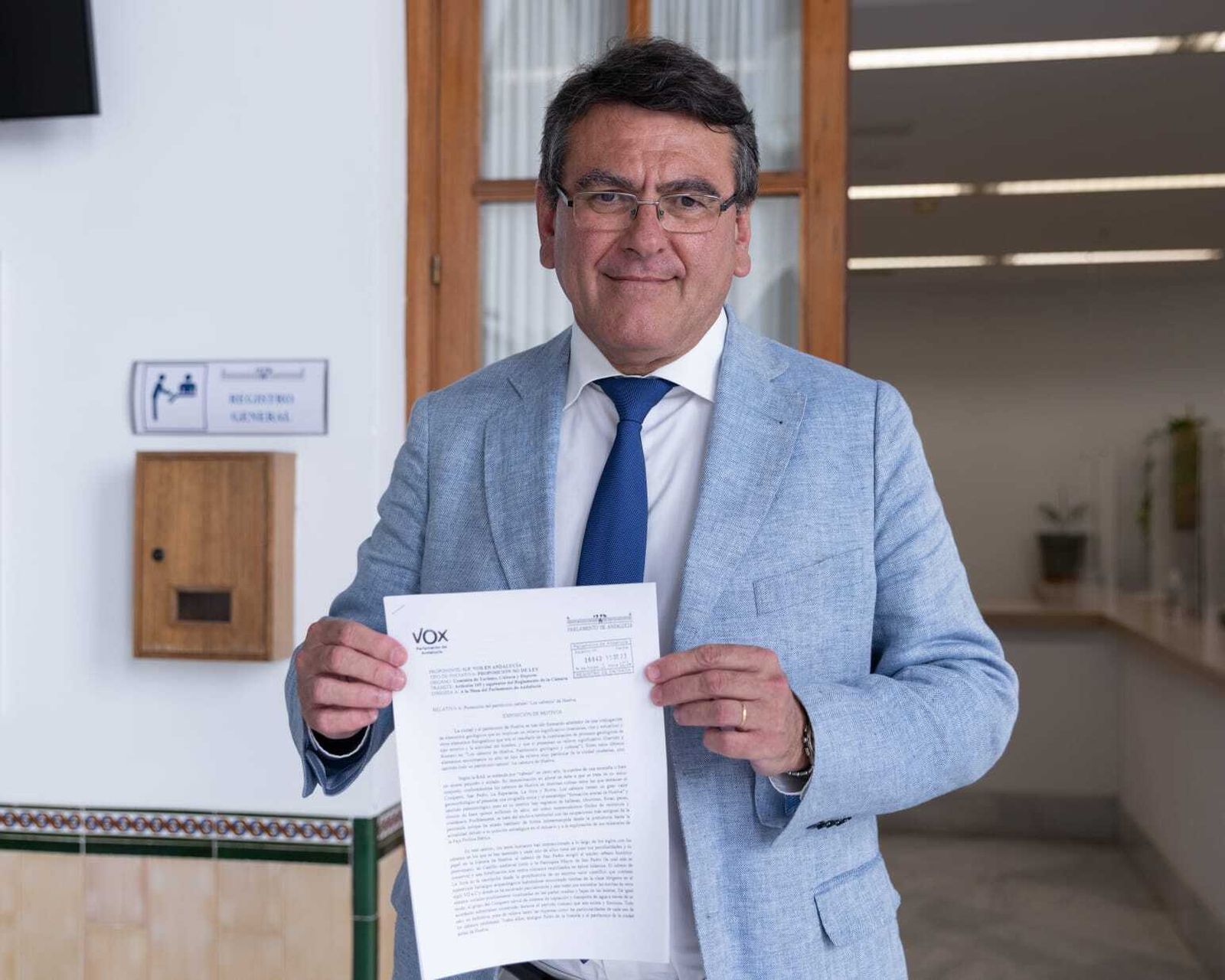 Rafael Segovia, parlamentario andaluz y nº1 de VOX al Senado por Huelva