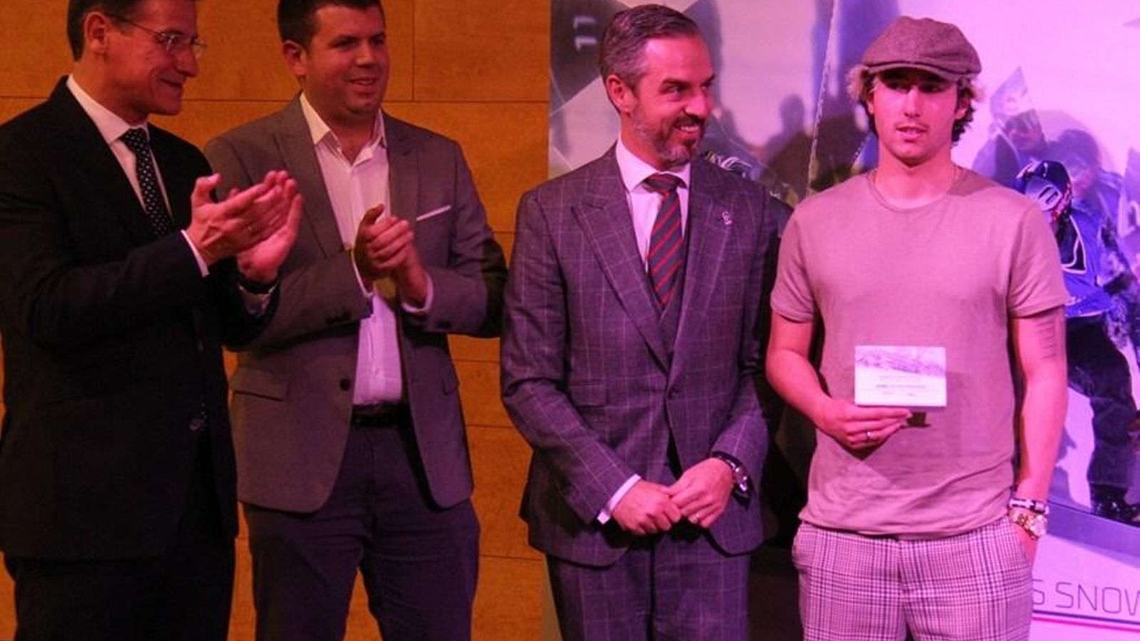 Jaime Castro, galardonado como mejor deportista de invierno en la campaña 2018/19.