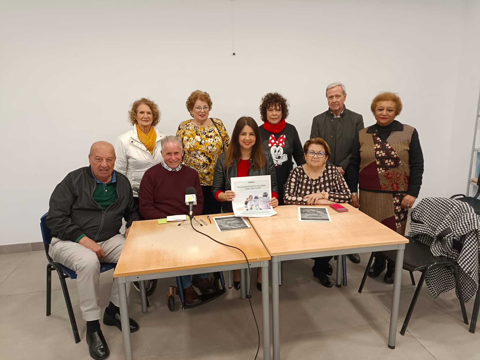 Lapresentación de los talleres organizados para las personas mayores.
