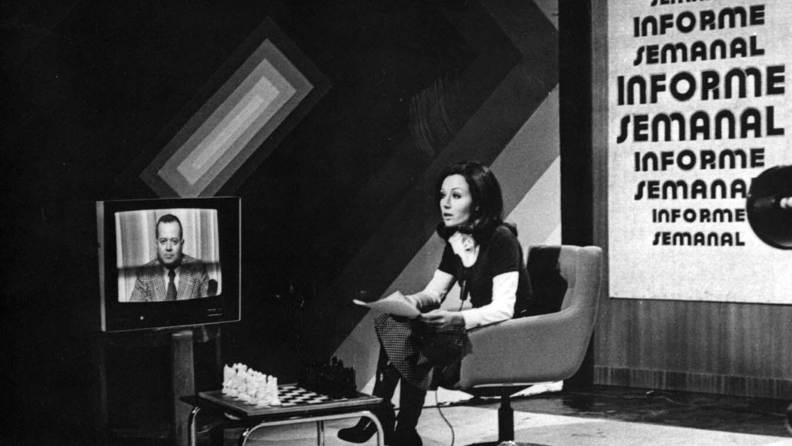 Rosa María Mateo en la primera etapa de 'Informe Semanal'