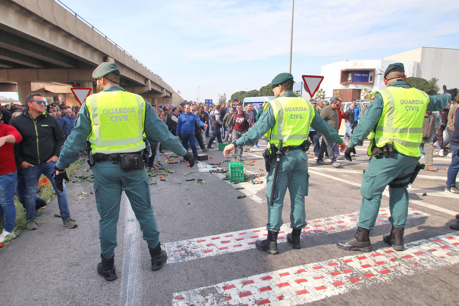 Las imágenes de la manifestación de agricultores