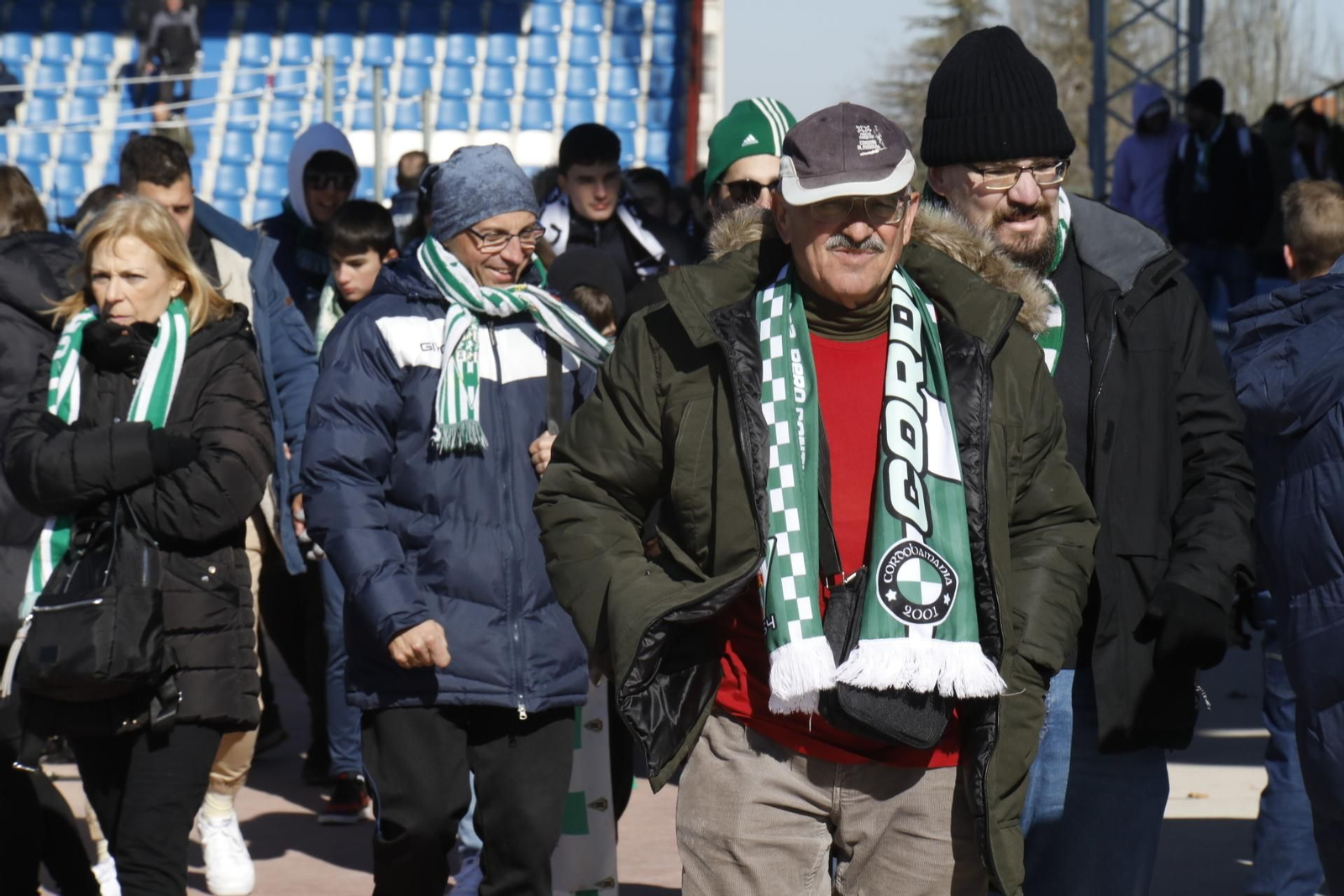 Las fotos de la afición del Córdoba CF en la visita a Unionistas