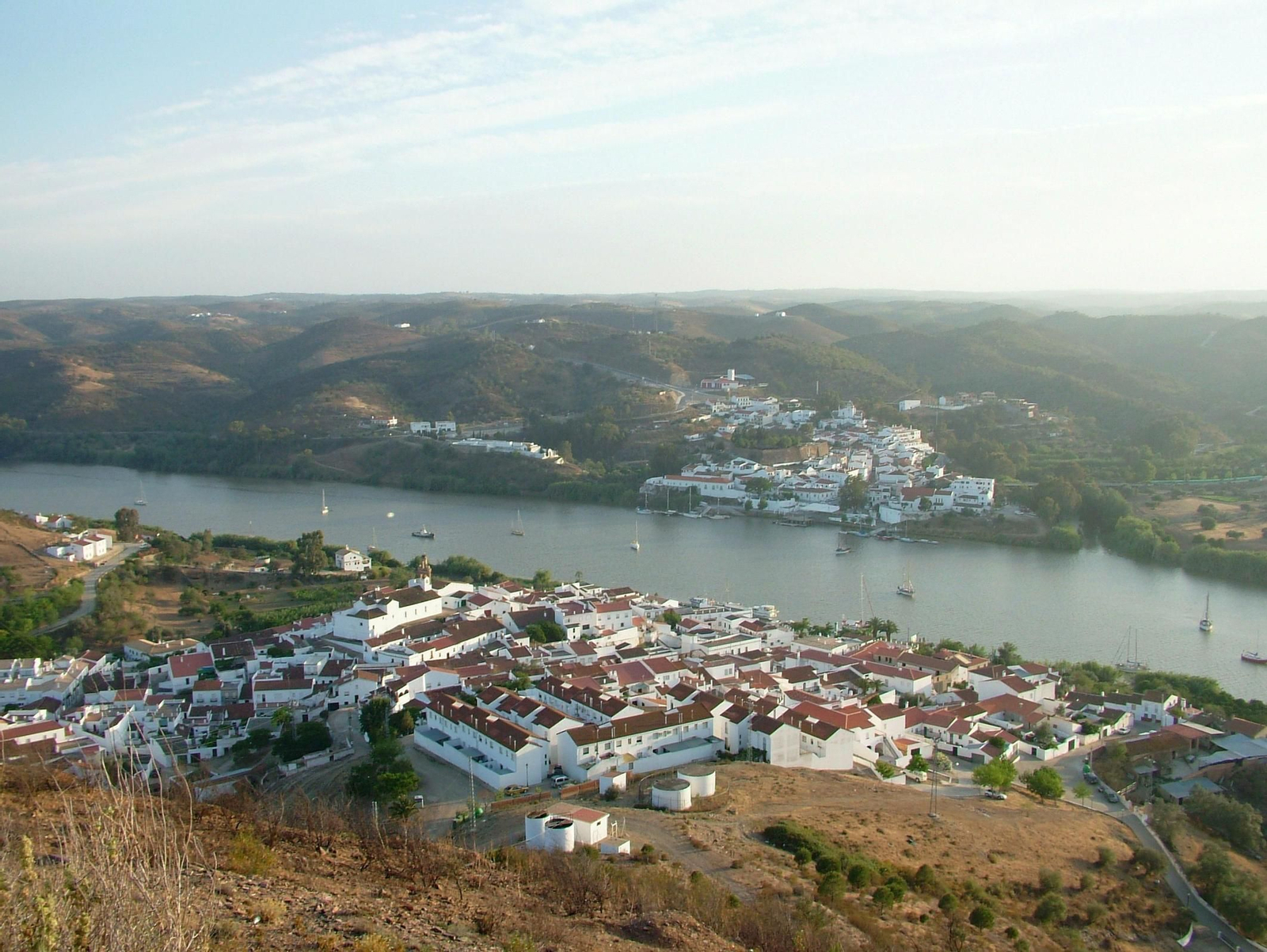 Vista de Sanlúcar de Guadiana, uno de los municipios libres de Covid-19.