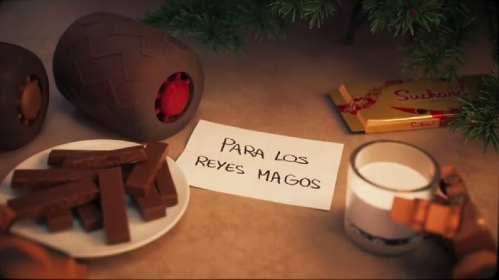 Fotograma de la campaña de Suchard para 2024.