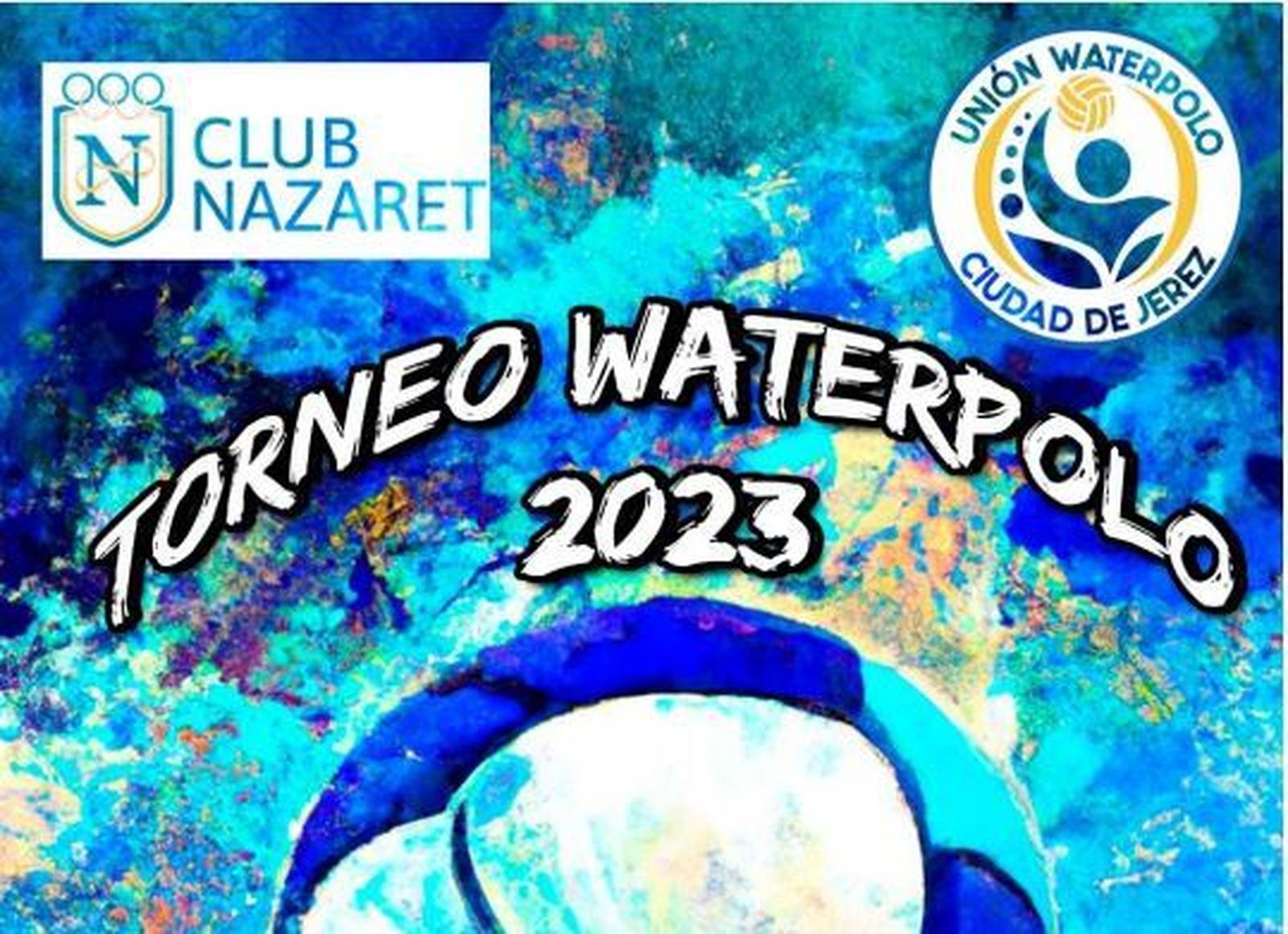 Detalle del cartel anunciador del Torneo de Waterpolo Club Nazaret 2023.