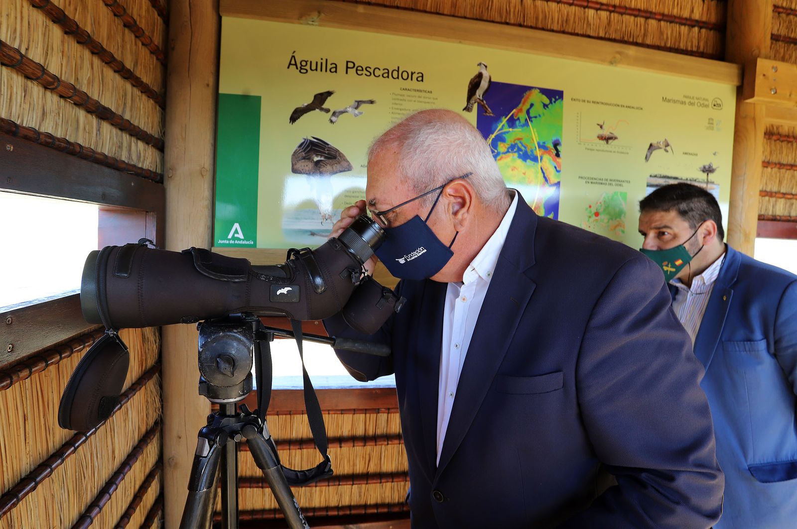 Inauguración del nuevo observatorio del Águila Pescadora en Marismas del Odiel